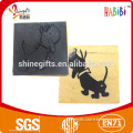 Easy cartoon wood stamp of Dog